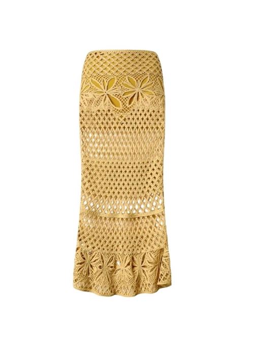 Long skirt with crochet effect and pattern Pinko | 104732-A2FF.C43